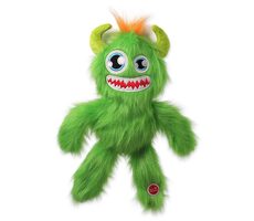 Dog Fantasy Hračka - Monsters strašidlo pískací chlupaté zelená 35cm