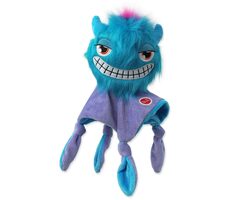 Dog Fantasy Hračka - Monsters strašidlo pískací chlupaté s dečkou modrá 28cm