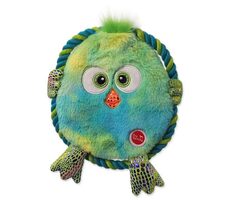 Dog Fantasy Hračka - Monsters kuře šustící s provazem zelená 18cm