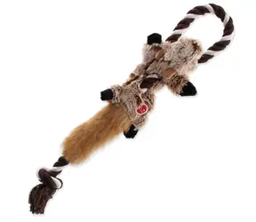 Dog Fantasy Hračka - Skinneeez čipmank s provazem 35cm