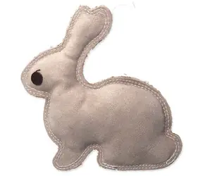 Dog Fantasy Hračka - Dura-fused králík malý kůže a juta 20cm