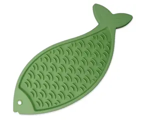 Epic Pet Lick&Snack Lízací podložka ryba pastelově zelená 28x11,5cm
