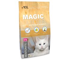 Magic Litter Kočkolit Bentonite Ultra White Baby Powder 10l