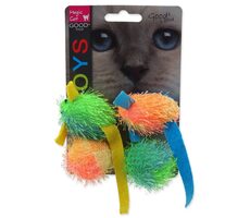 Magic Cat Hračka - myš a koule s catnip 5cm 4ks