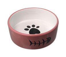 Magic Cat Miska keramická růžovo-bílá 12.5x4.5cm 350ml