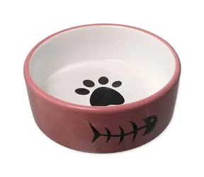 Magic Cat Miska keramická růžovo-bílá 12.5x4.5cm 350ml