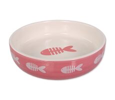 Magic Cat Miska keramická potisk ryba růžová 13x4cm 260ml