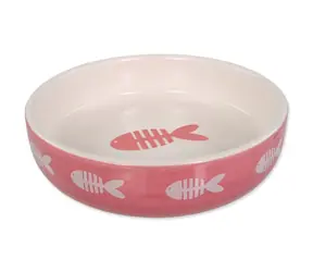 Magic Cat Miska keramická potisk ryba růžová 13x4cm 260ml