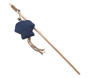 Magic Cat Hračka - Natural Fun šidítko medúza s rolničkou a šantou kočičí modrá 40cm