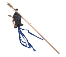 Magic Cat Hračka - Natural Fun šidítko ryba s rolničkou a šantou kočičí šedá 40cm