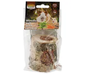 Nature Land Válec Nibble s mrkví dřevěný 150g
