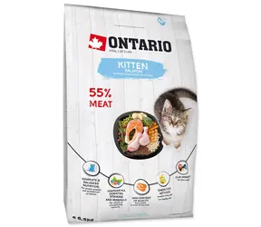 Ontario Kitten Salmon 6.5kg / Granule pro koťata 