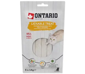 Ontario Pochoutka lízací kuře + multivitamin 5x14g