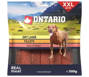 Ontario Pochoutka jehněčí sušené plátky 500g