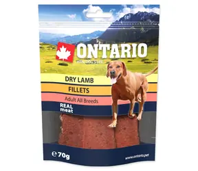 Ontario Pochoutka jehněčí sušené plátky 70g