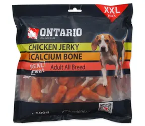 Ontario Pochoutka kuřecím obalená vápníková kost 500g