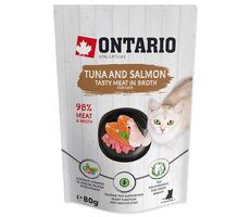 Ontario Kapsička tuňák a losos ve vývaru 80g