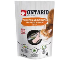 Ontario Kapsička kuře a treska ve vývaru 80g