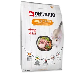 Ontario Cat Shorthair 6.5kg / Granule pro dospělé krátkosrsté kočky 