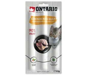 Ontario Stick for cat Tyčinka kuře a kachna 3x5g