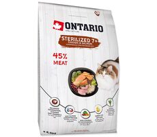 Ontario Cat Sterilised 7+ Senior 6.5kg / Granule pro kočky 
