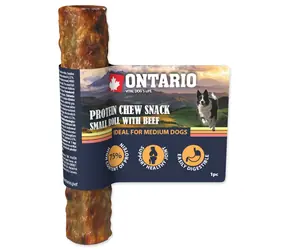 Ontario Protein žvýkací pamlsek malá rolka s hovězím 12.7cm