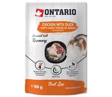 Ontario Kapsička kuře a kachna v omáčce 80g