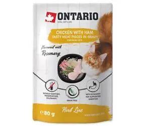 Ontario Kapsička kuře se šunkou v omáčce 80g