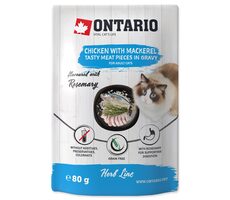 Ontario Kapsička kuře a makrela v omáčce 80g