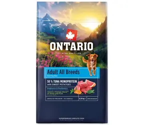 Ontario Adult All Breeds Monoprotein Tuna & Sweet Potatoes 750g / Granule pro dospělé psy 