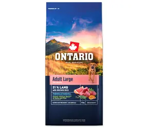 Ontario Adult Large Lamb & Brown Rice 12kg / Granule pro dospělé psy 