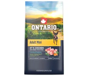 Ontario Adult Mini Chicken & Sweet Potatoes 6.5kg / Granule pro dospělé psy 