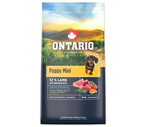Ontario Puppy Mini Lamb & Brown Rice 6.5kg / Granule pro štěňata