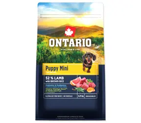 Ontario Puppy Mini Lamb & Brown Rice 750g / Granule pro štěňata