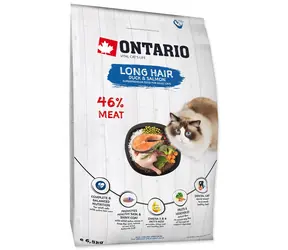 Ontario Cat Longhair 6.5kg / Granule pro dlouhosrsté kočky 
