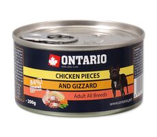 Ontario Konzerva kuřecí kousky a žaludky 200g