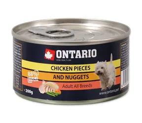 Ontario Konzerva kuřecí kousky a nugetky 200g