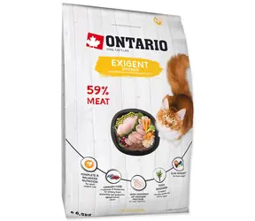 Ontario Cat Exigent 6,5kg / Granule pro dospělé kočky