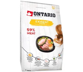 Ontario Cat Exigent 2kg / Granule pro dospělé kočky