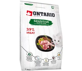 Ontario Cat Sensitive - Derma 2kg / Granule pro dospělé kočky 