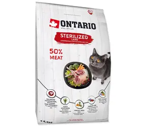 Ontario Cat Sterilised Lamb 6.5kg / Granule pro dospělé kočky 