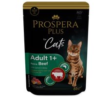 Prospera Plus Cat Adult 1+ Kapsička hovězí s dýní 85g 