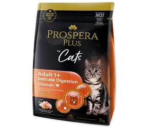 Prospera Plus Adult 1+ Chicken Delicate Digestion 2kg / Granule pro dospělé kočky