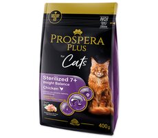 Prospera Plus Sterilized 7+ Chicken Weight Balance 400kg / Granule pro dospělé kočky 