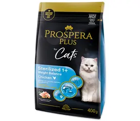 Prospera Plus Sterilized 1+ Chicken Weight Balance 400g / Granule pro dospělé kočky