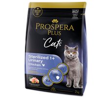 Prospera Plus Sterilized 1+ Chicken Urinary 2kg / Granule pro dospělé kočky