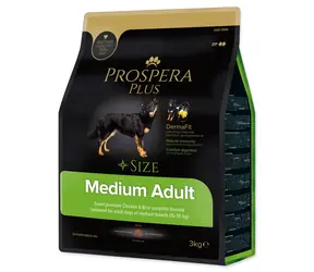 Prospera Plus Medium Adult kuře s rýží 3kg / Granule pro dospělé psy 