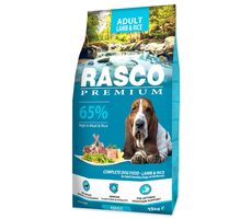 Rasco Premium Adult jehněči s rýží 15kg / Granule pro dospělé psy 