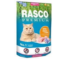 Rasco Premium Sensitive krůta s kořenem čekanky a probiotiky 400g / Granule pro dospělé kočky 