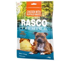 Rasco Premium uzly bůvolí 11cm obalené kuřecím masem 80g 